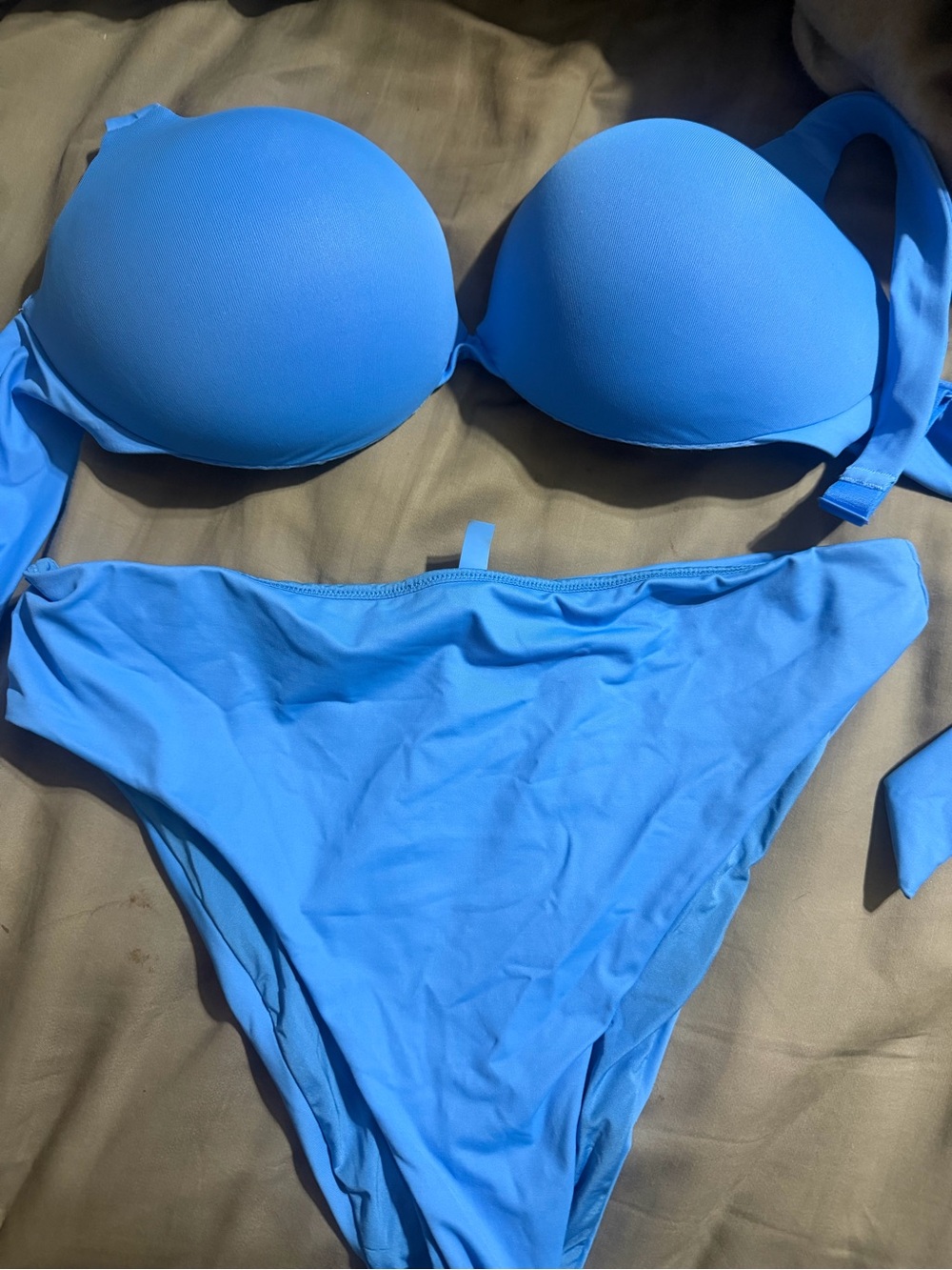 SKIMS Vivid Sky Blue Padded Bikini Two-Piece